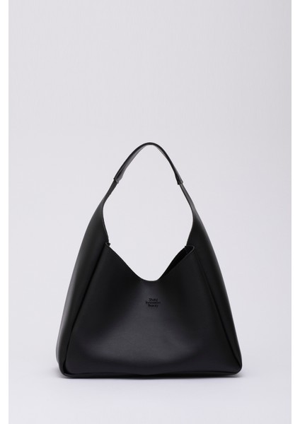 Siyah Shk19 Çıtçıt Kapatmalı Deri Fermuarlı Makyaj Çantalı El Ve Omuz Çantası E:33 U:15 G:10 C