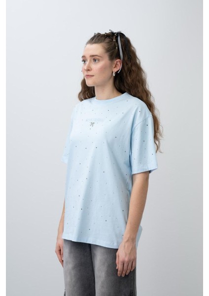 Kız Çocuk Taşlı Kurdale Nakışlı Tshirt fiyatları