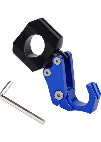 Motosiklet Poşet Askı Kancası (Mavi) Metal Parça