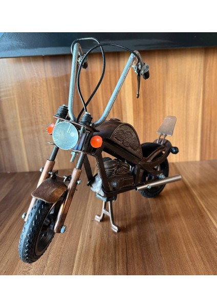 El Yapımı Metal Harley Davidson Motor Şık ve Koleksiyonluk Dekor