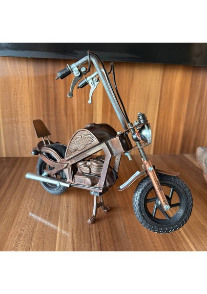 El Yapımı Metal Harley Davidson Motor Şık ve Koleksiyonluk Dekor