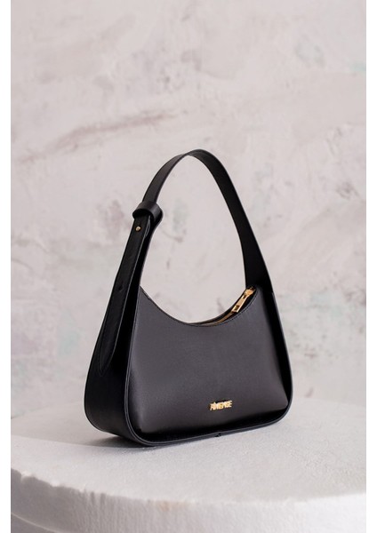 Kadın Siyah Astarlı El Ve Omuz Çanta