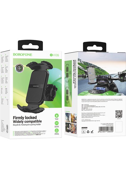 Borofone BH105 Crown Gidon Bağlantılı Bisiklet ve Motosiklet Telefon Tutucu