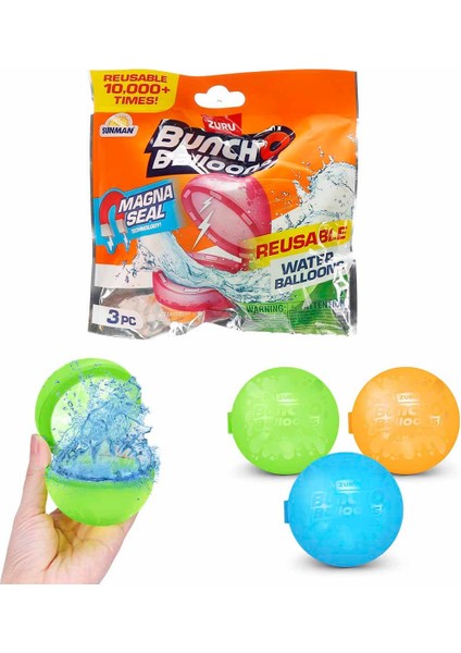 Yeniden Kullanılabilir 3’lü Su Balonu