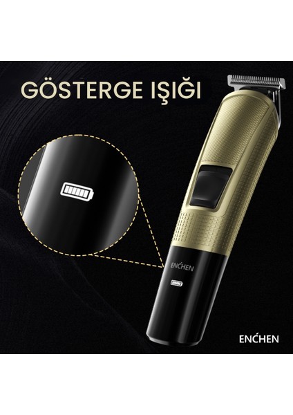 Beardo 3 Gold Çok Fonksiyonlu Tüm Vücut Için Uygun Şarjlı Saç Ve Tıraş Makinesi