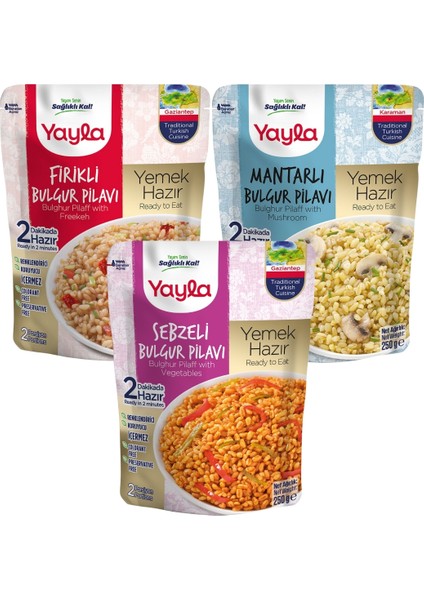 Yemek Hazır Bulgur Pilavı 3'lü Karma Paket-2