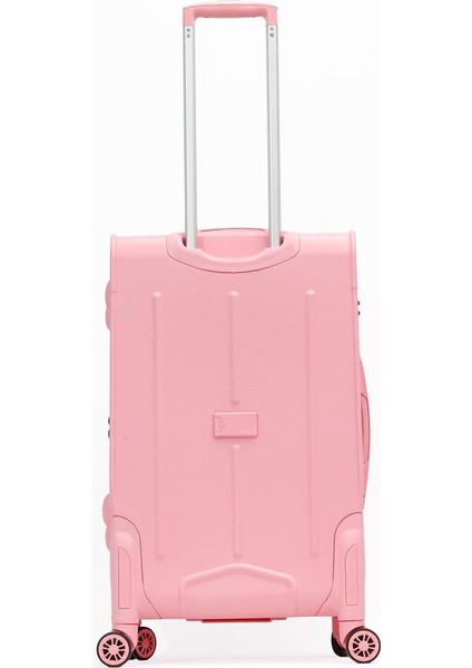 Skull Abs Valiz Rose Pink Büyük Boy