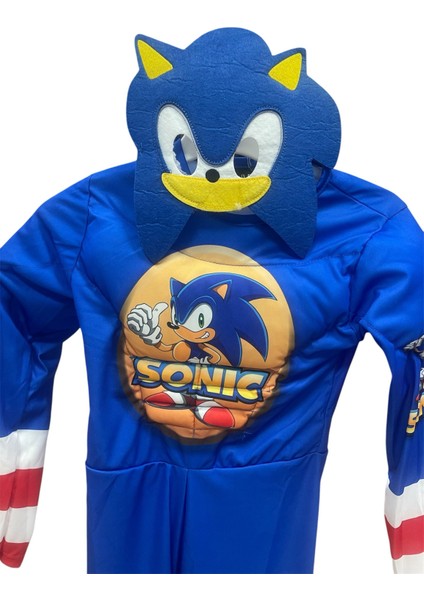 Sonic Kaslı Kostüm Çocuk Kostümü