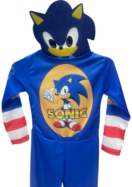 Sonic Kaslı Kostüm Çocuk Kostümü