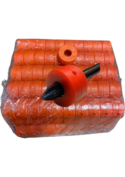 Apex Bits Tutucu Mıknatıs Halkası Turuncu Tornavida Ucu Mıknatısı 10 Adet PLT28000610