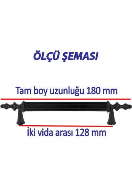 16 Adet Sert Plastik Polavit Siyah 128 mm Mobilya Mutfak Çekmece Dolap Dolabı Kulpu Kulbu Kulpları fiyatları