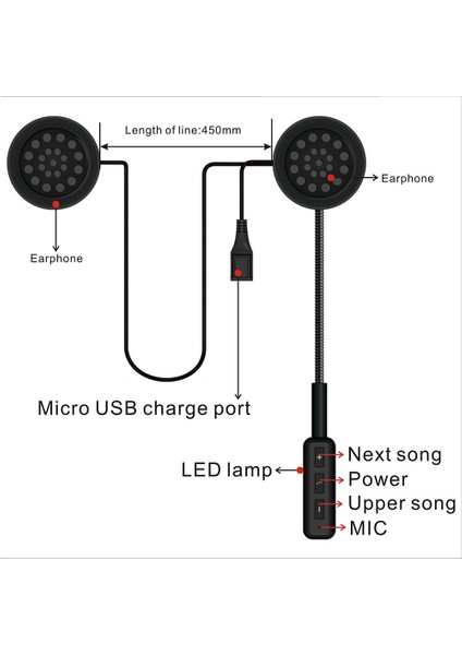 Motosiklet Bt Kask Kulaklığı El Serbest Müzik Kontrolü (Yurt Dışından) indirimleri