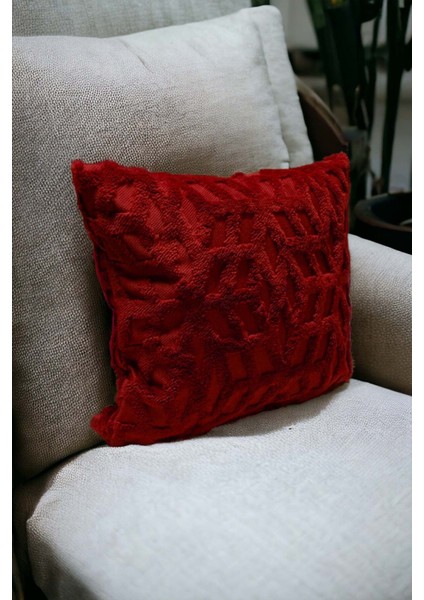 Bohem Dekoratif Yastık Kılıfı Kırlent Kılıfı 43 x 43 cm Bordo Etnik Dsn fiyatları