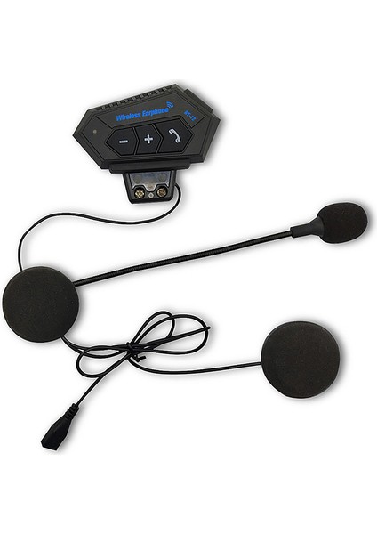 Bt-12 Motosiklet Bt Kafatası Telefon Araması ve Müzik Için Siyah (Yurt Dışından)