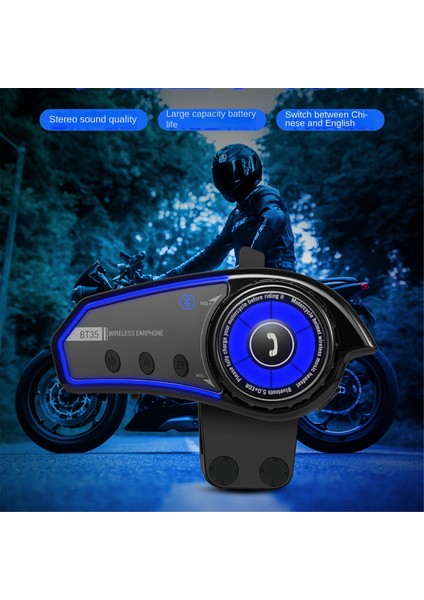 Motosiklet Bluetooth Kulaklıkları Bluetooth 5.0 800MA Pil (Yurt Dışından) modelleri