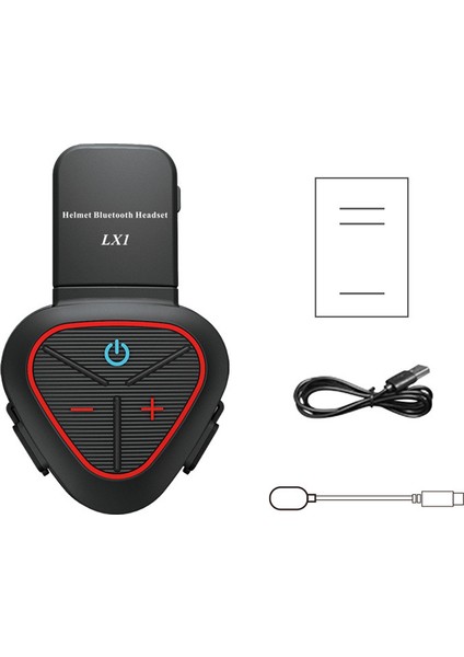Motosiklet Kaskı Bluetooth 5.0 Gürültü Azaltma Elsiz Arama (Yurt Dışından)