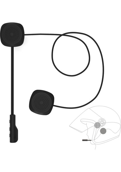 Motosiklet Kaskı Bluetooth 5.0 Kablosuz Mikrofonlu (Yurt Dışından)