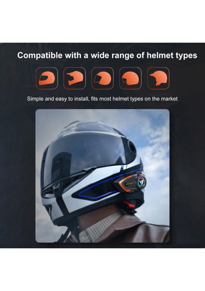 Motosiklet Intaram Helmet Bt Kulaklığı Çeşitli Kasklara Uyumlu (Yurt Dışından) fırsatları