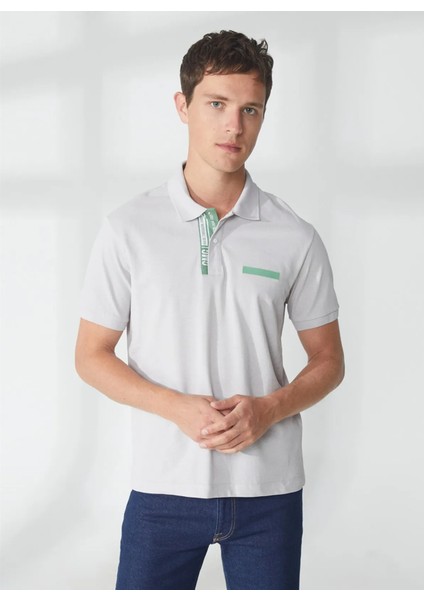 Polo Yaka %100 Pamuk Slim Fit Erkek T-Shirt