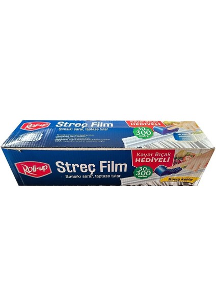 Sarı PE Streç Film 30 cm x 300m 8mic