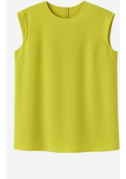 Ay Kollu Yeşil Bluz