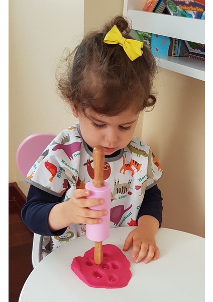 Zoo, 1-3yaş, Su Geçirmez Cırtlı Cepli Yarım Kollu Bebek/çocuk Mama Önlüğü