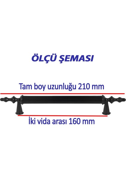 16 Adet Sert Plastik Polavit Siyah 160 mm Mobilya Mutfak Çekmece Dolap Dolabı Kulpu Kulbu Kulpları fiyatları