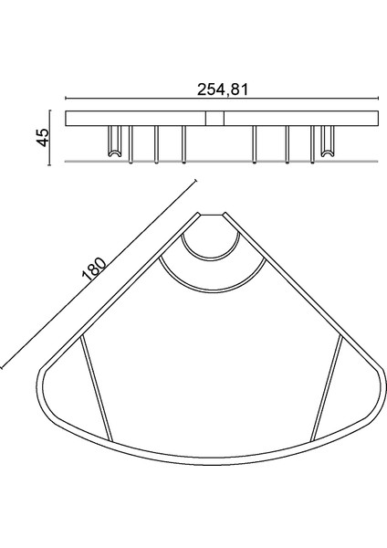 Karmına Camlı Oval Süngerlik Tekli 18*18