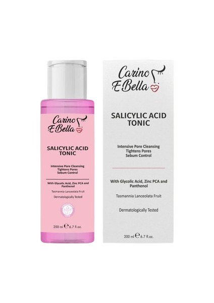 Yağlı ve Karma Cilt Bha Salisilik Asit Tonik 200 ml