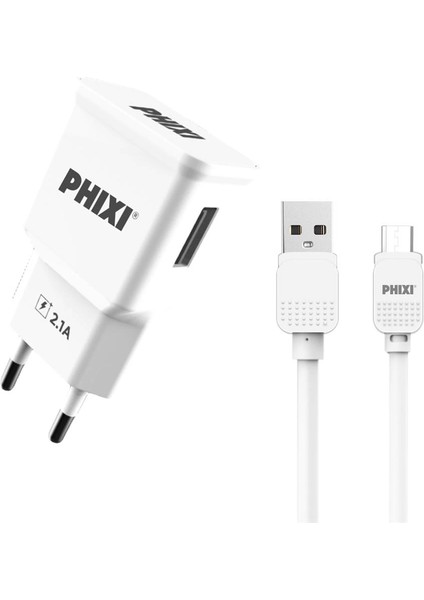 PCH201M Basic 2.1A Micro USB Kablolu Şarj Cihazı