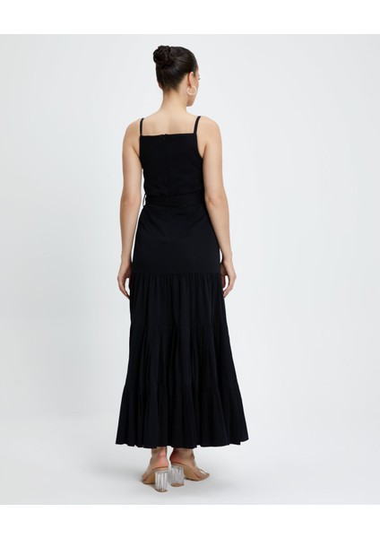 Kadın Askılı Uzun Elbise - Kemer Detaylı - Modern ve Şık - Günlük ve Özel Günler Için Elbise fırsatları