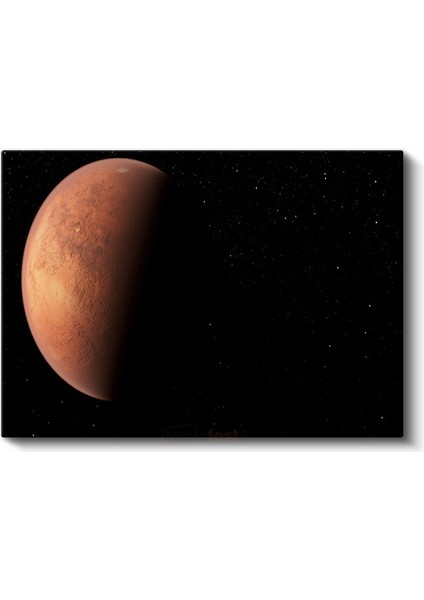 Mars Gezegeni - Kızıl Gezegenin Büyüleyici Görünümü Kanvas Tablo