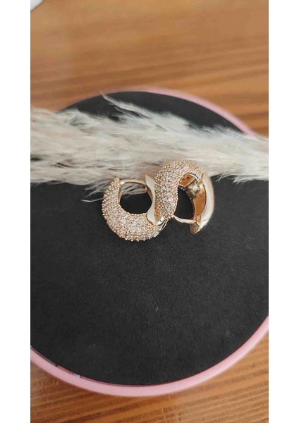 Çelik Zirkon Taş Işlemeli Kuyumcu Işçiliğinde Sepet Küpe fiyatları