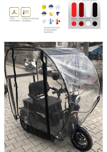 Mondial E-Mon Capri Üç Tekerli Motor Brandası