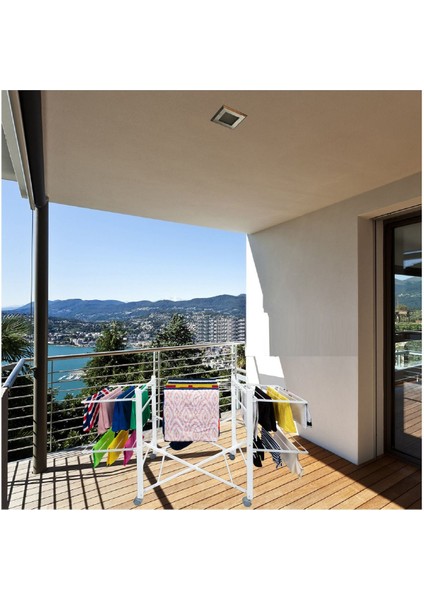 Ayaklı Çamaşır Kurutmalık Askı Beyaz fiyatları