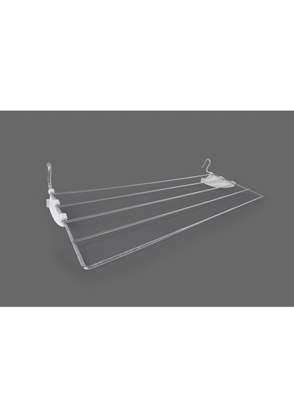 Petek Üstü Çamaşır Kurutmalık Beyaz Aparatlı 60 cm 5 Telli Kalorifer Kurutma Askısı