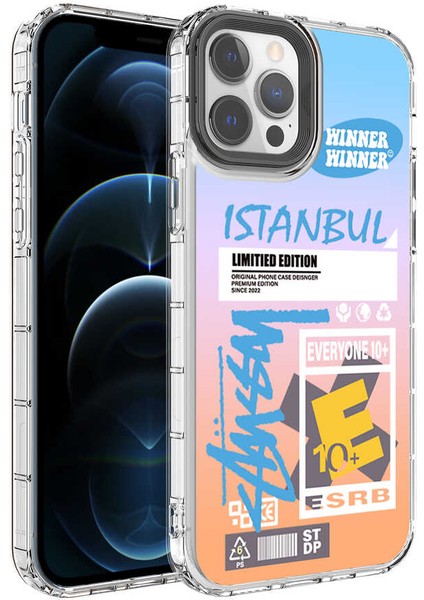 Apple iPhone 13 Pro Max Uyumlu Kamera Korumalı Renkli Desenli Sert Silikon Ardx Korn KAPAK-NO13