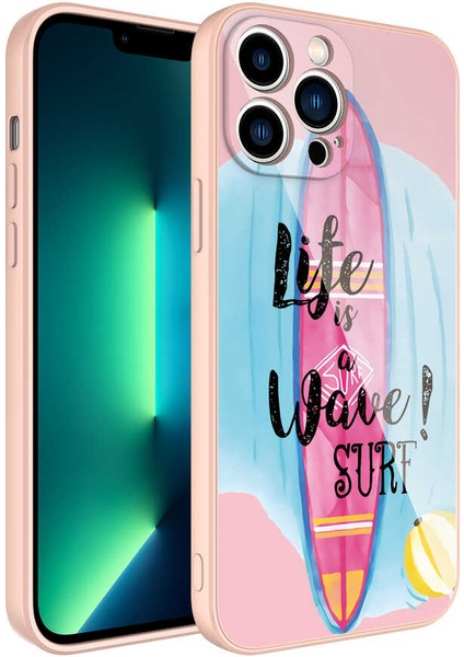 Apple iPhone 13 Pro Max Uyumlu Kamera Korumalı Desenli Sert Silikon Ardx Epoksi KAPAK-NO10