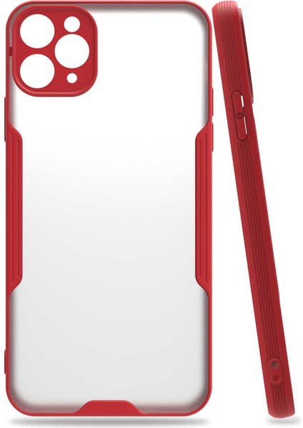 Apple iPhone 11 Pro Max Uyumlu Ardx Parfe Kapak-Kırmızı