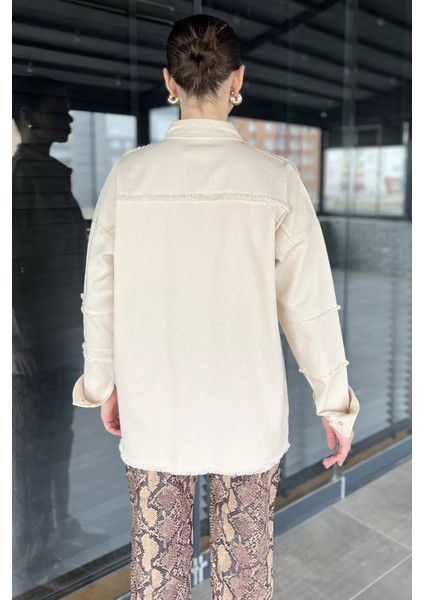 Ön Çıtçıtlı Püskül Detaylı Kadın Gömlek P-00016221 modelleri