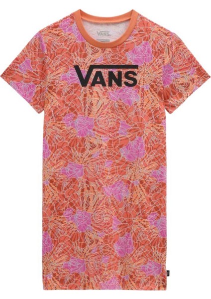 Rose Camo Prınt Tee Dress