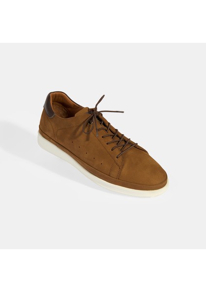 Erkek Taba Deri Bağcıklı Günlük Ayakkabı fırsatları