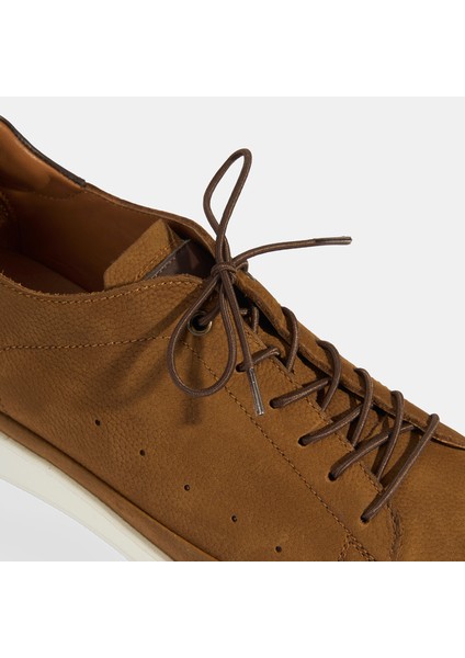 Erkek Taba Deri Bağcıklı Günlük Ayakkabı indirimleri