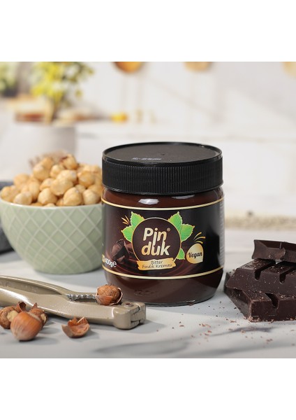 Bitter Vegan Fındık Kreması, Palm Yağı İçermez, Glutensiz 400 gr