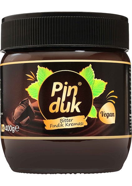 Bitter Vegan Fındık Kreması, Palm Yağı İçermez, Glutensiz 400 gr
