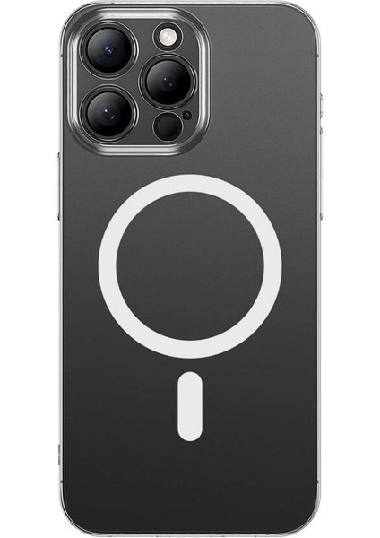 Apple iPhone 14 Pro Max Kılıf Magsafe Şarj Özellikli Toz Önleyici Ardx Helo Kapak-Şeffaf