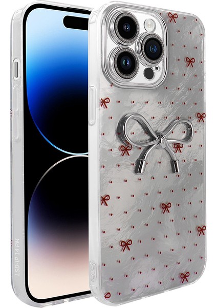 Apple iPhone 14 Pro Max Kılıf Kamera Korumalı Figürlü Ardx Ponti Silikon Kapak - Açık Mavi