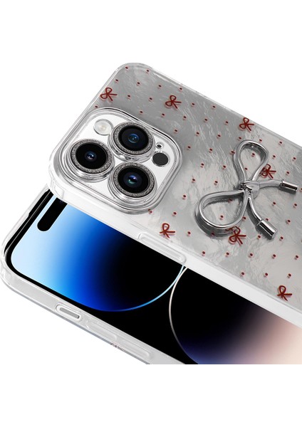 Apple iPhone 14 Pro Max Kılıf Kamera Korumalı Figürlü Ardx Ponti Silikon Kapak - Açık Mavi