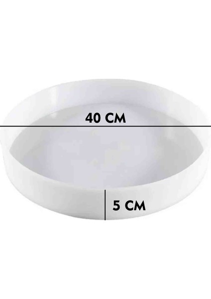Epoksi Silikon Yuvarlak Yerli Sehpa Kalıbı 40 cm