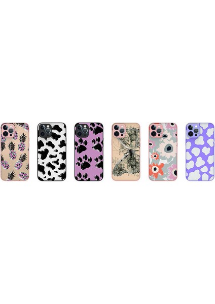 Apple iPhone 12 Pro Max Kılıf Desenli Kamera Korumalı Parlak Ardx Nora Kapak-No3